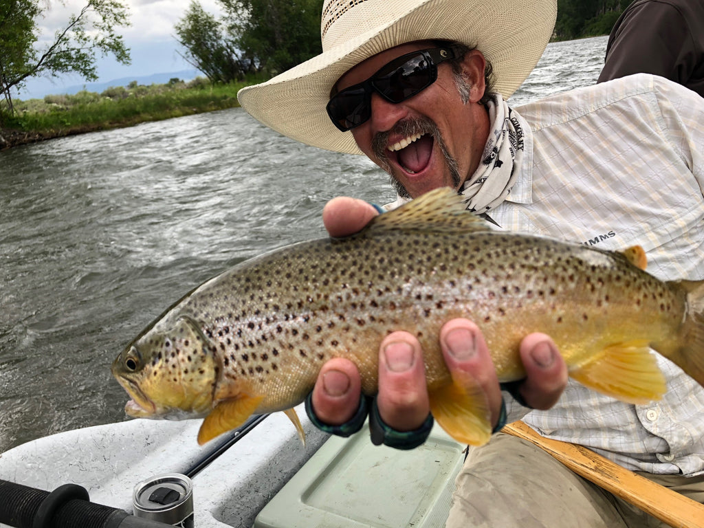 Brian Rosenberg with Madison River Brown Trout