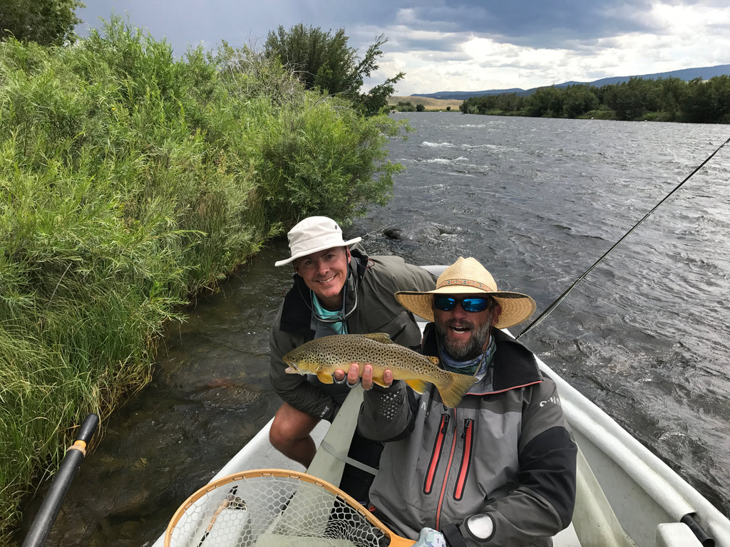 The reward for putting in work during a half day guided fishing trip on the Madison River near Ennis Montana